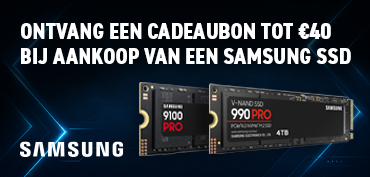 Bij aankoop van een deelnemende Samsung SSD ontvang je een Azerty-cadeaubon ter waarde van maximaal &euro;40.