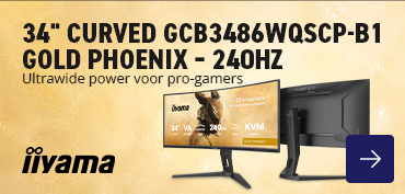 Ontdek de 34" curved GCB3486WQSCP-B1 Gold Phoenix – 240Hz