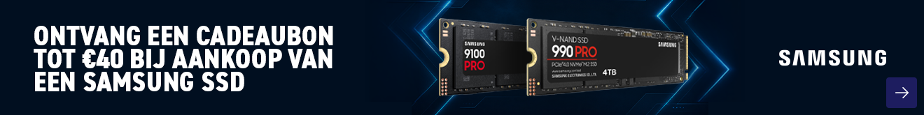 Bij aankoop van een deelnemende Samsung SSD ontvang je tijdelijk een Azerty cadeaubon!