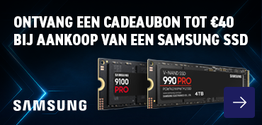 Bij aankoop van een deelnemende Samsung SSD ontvang je tijdelijk een Azerty cadeaubon!