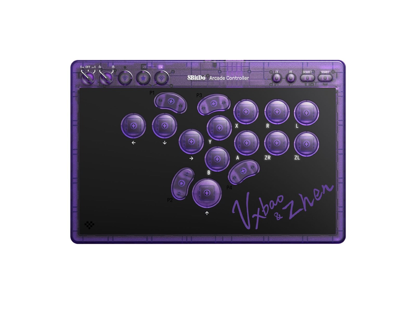 8BITDO 8BitDo Arcade Purple NSW/PC  - Controller
