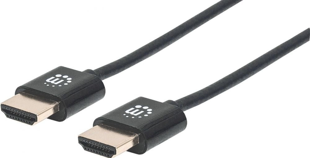 Manhattan HDMI-Kabel ultradÃ¼nn met Ethernet 3 m. zwart