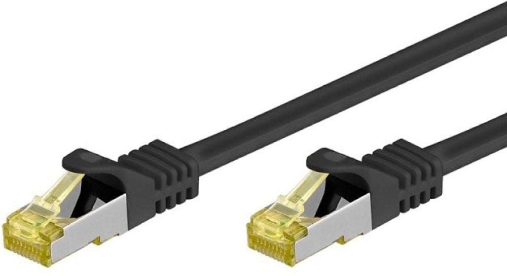 RJ45 Patchkabel S/FTP,Cat.6A,LSZH,Cat.7 Rohkabel,30m,zwart