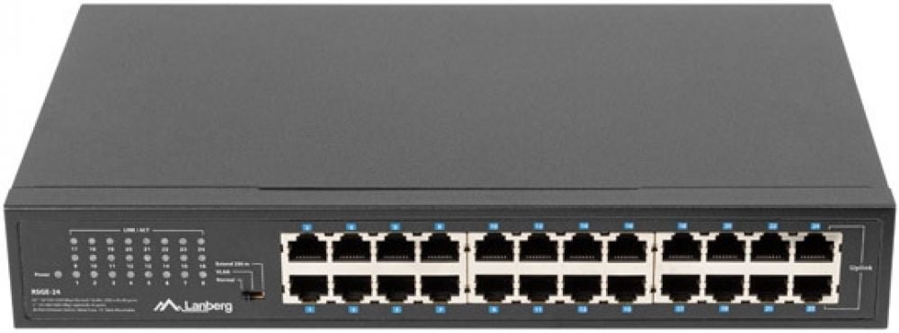 Lanberg Switch RSGE-24 24X 1GB Unmanaged Gigabit Ethernet Ra
