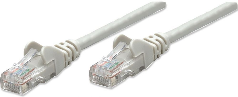 Intellinet Patchkabel RJ45 U/UTP Cat5e 10m Hebelschutz grijs