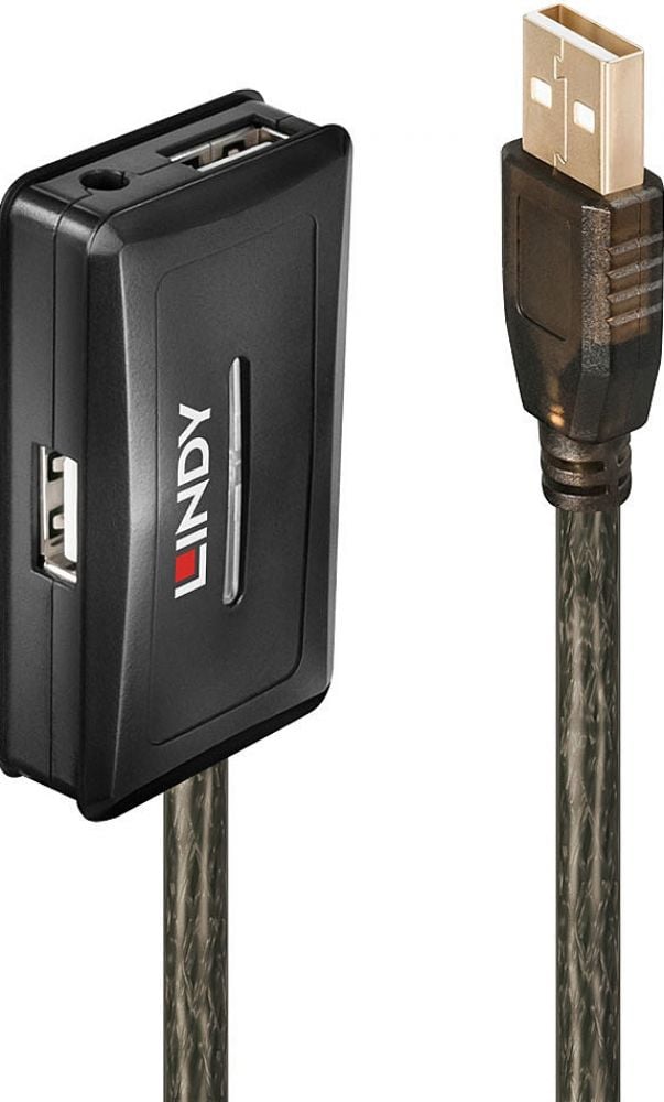 Lindy USB 2.0 Aktiv-verleng 10m