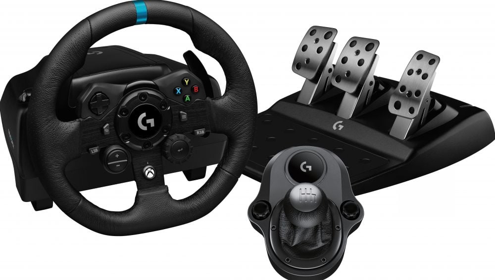 Logitech G G923 - Stuur, pedalen en versnellingspook-set