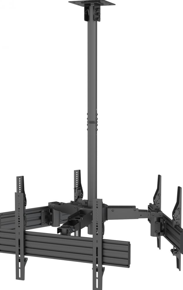 EQUIP Equip plafondmontagebeugel 32"-65" Flat Screen zwart Triple