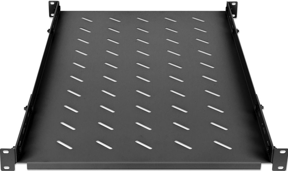 INTELLINET 19"Fachboden variable Schienen 750mm tief schwarz