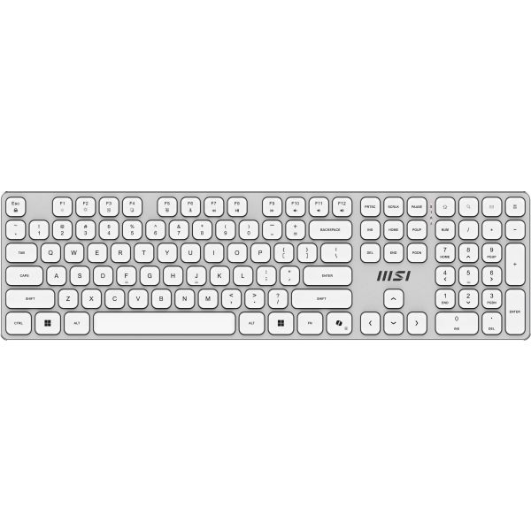 MSI FORGE K210 W COMBO US White - Toetsenbord en muis set