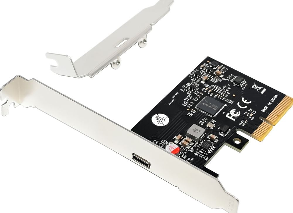CONCEPTRONIC PCI Express Card 1xPort 2xUSB 3.2 Gen2 Type-C gr