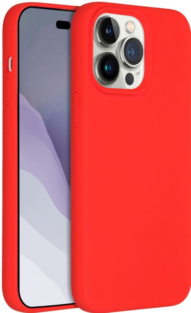 Accezz Liquid Silicone Backcover met MagSafe iPhone 14 Pro Max - Rood