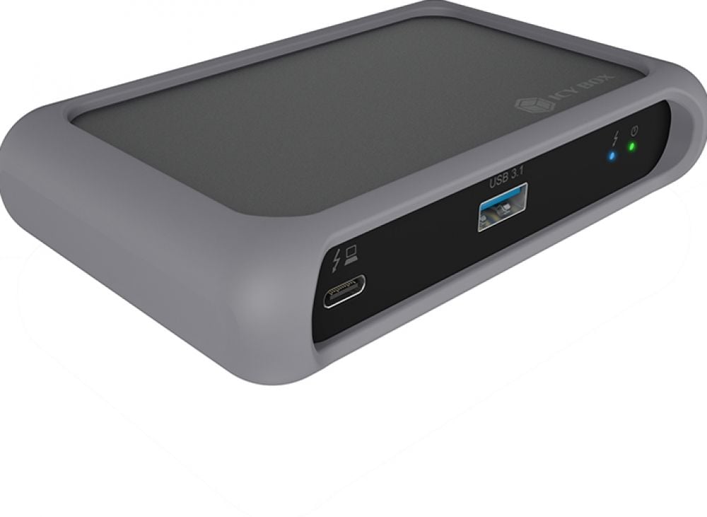 USB Hub ICY BOX Thunderbolt 4 3x USB-C 1x USB 3.2 1x 8K 30 Hz, 2x 4K 60Hz, 85W Power Delivery