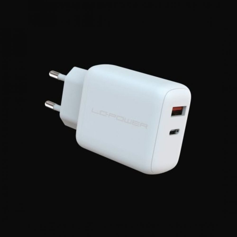 LC-Power USB-Lader 110-240V voor USB-C-/USB-A-Geräte