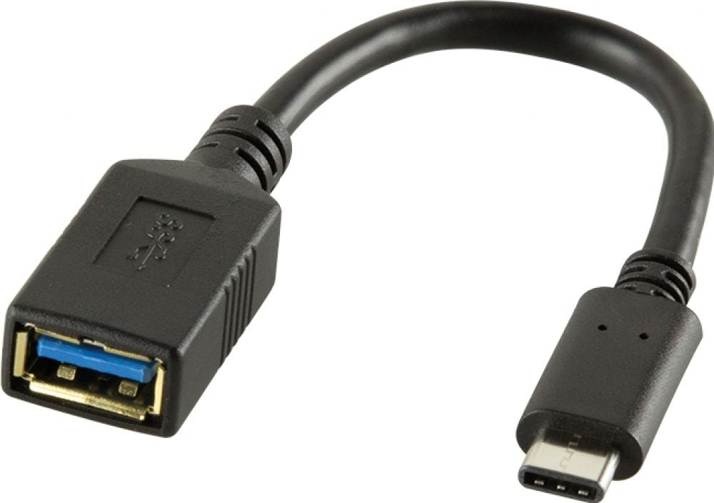 Adap Logilink USB-C to USB Typ A 15cm black USB 3.1