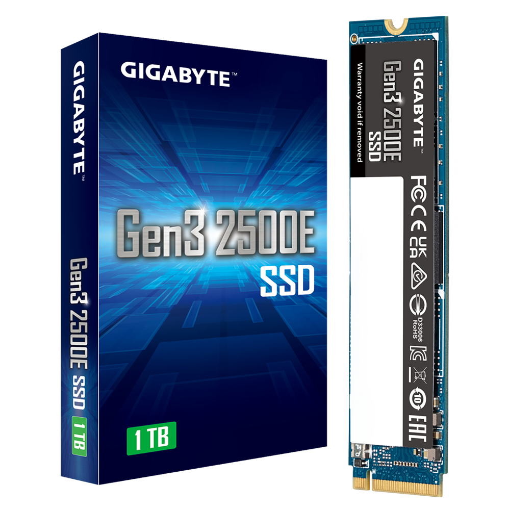 SSD 1TB Gigabyte Gen3 2500E PCI-E 3.0 NVMe 1.3