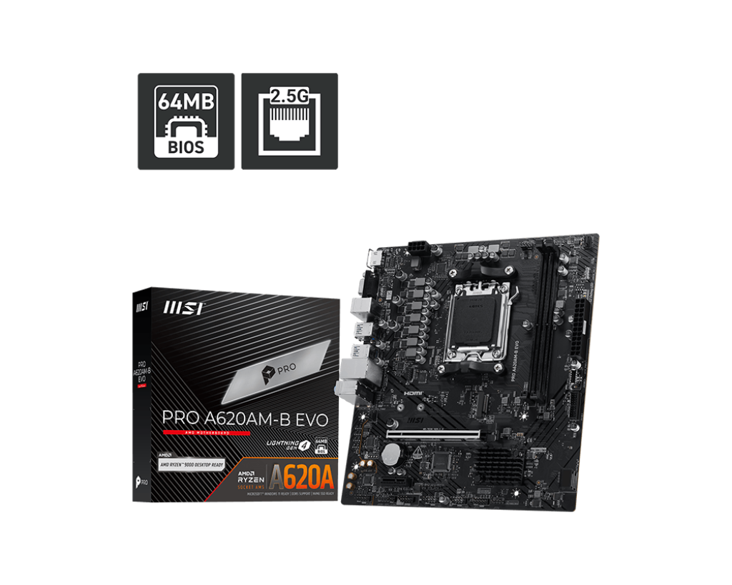 MSI PRO A620AM-B EVO - Moederbord