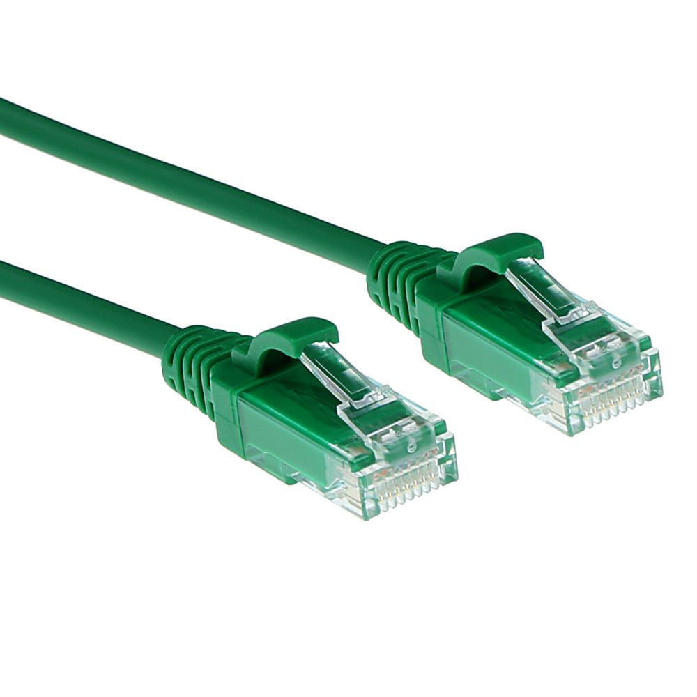 CAT6 U/UTP SLIMLINE GN 7.00M. 1 stk