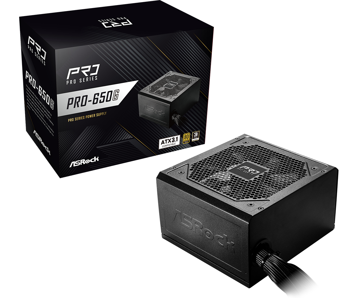 Asrock PRO-650G - Voeding