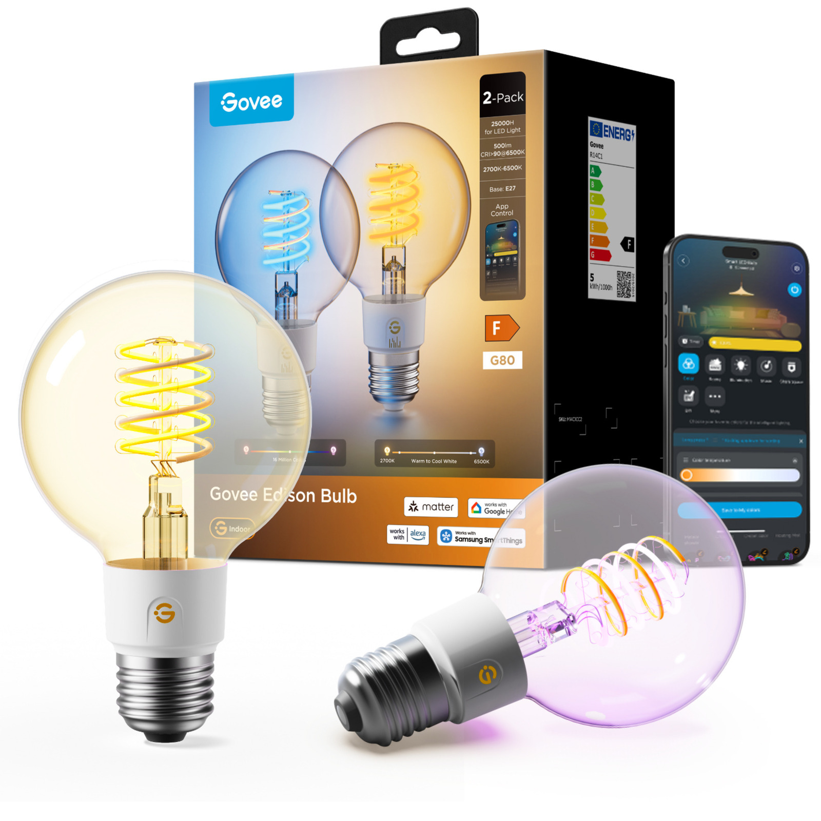 Govee Edison Bulb M14C1 - Slimme ledlampen