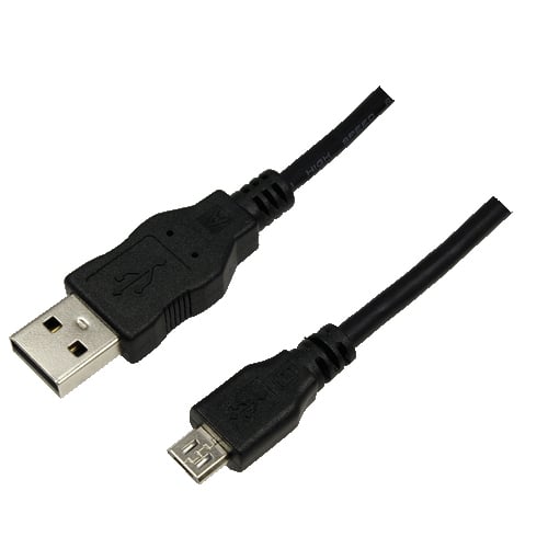 Logilink USB Kabel A -> Micro B stekker 2.0 1,80m zwart