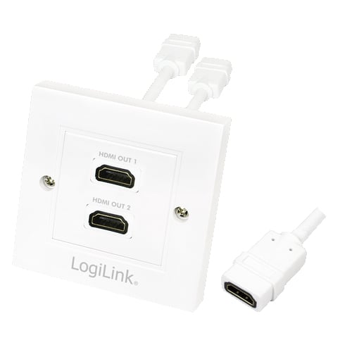 LogiLink AH0015, HDMI Type A (Standaard), HDMI Type A (Standaard), Wit