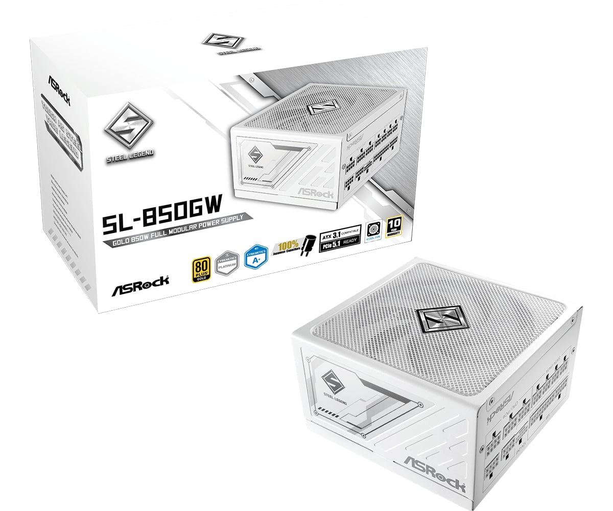 Asrock Steel Legend SL-850GW - Voeding