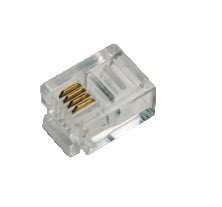 Logilink RJ11-modulaire aansluiting, 6P4C, onafgeschermd, 100 Stk.