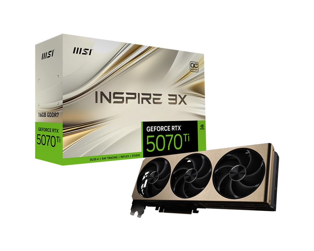 MSI GeForce RTX 5070 Ti 16G INSPIRE 3X OC - Videokaart