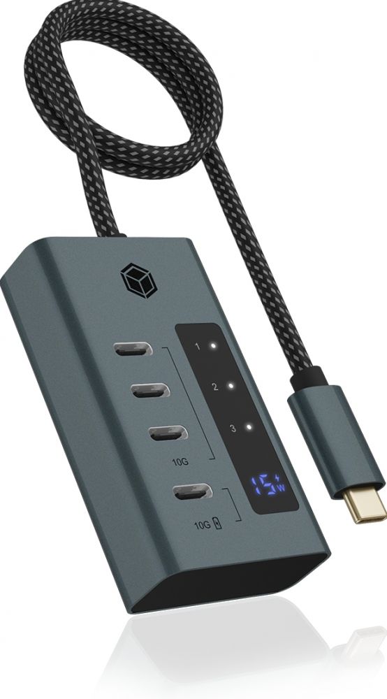 ICY BOX Hub 4-Port IcyBox Hub USB 3.2 Gen 2 Type-C retail