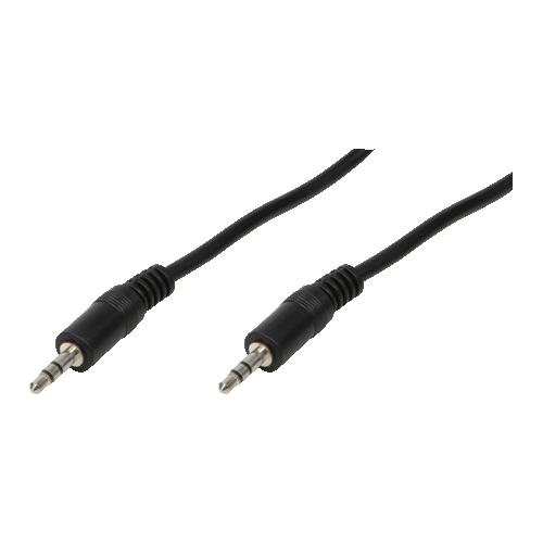 Logilink Audiokabel 1x 3,5mm -> 1x 3,5mm St/St 5.00m bk