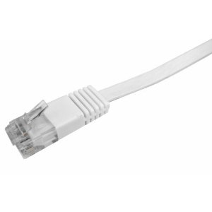 Logilink Platte Patchkabel RJ45 U/UTP Cat5e 1.00m weiß