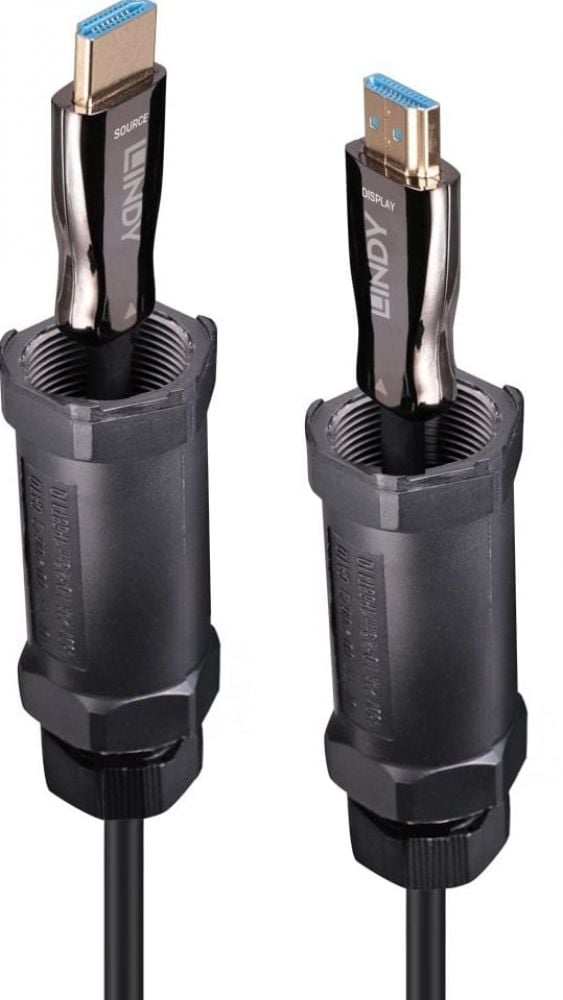 LINDY HDMI Fibre Optic Hybridkabel, gepanzert 8K60Hz 30m