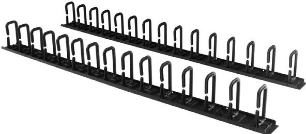 StarTech.com Verticale kabelmanager met D-ring haken  - kabelmanagement rack paneel