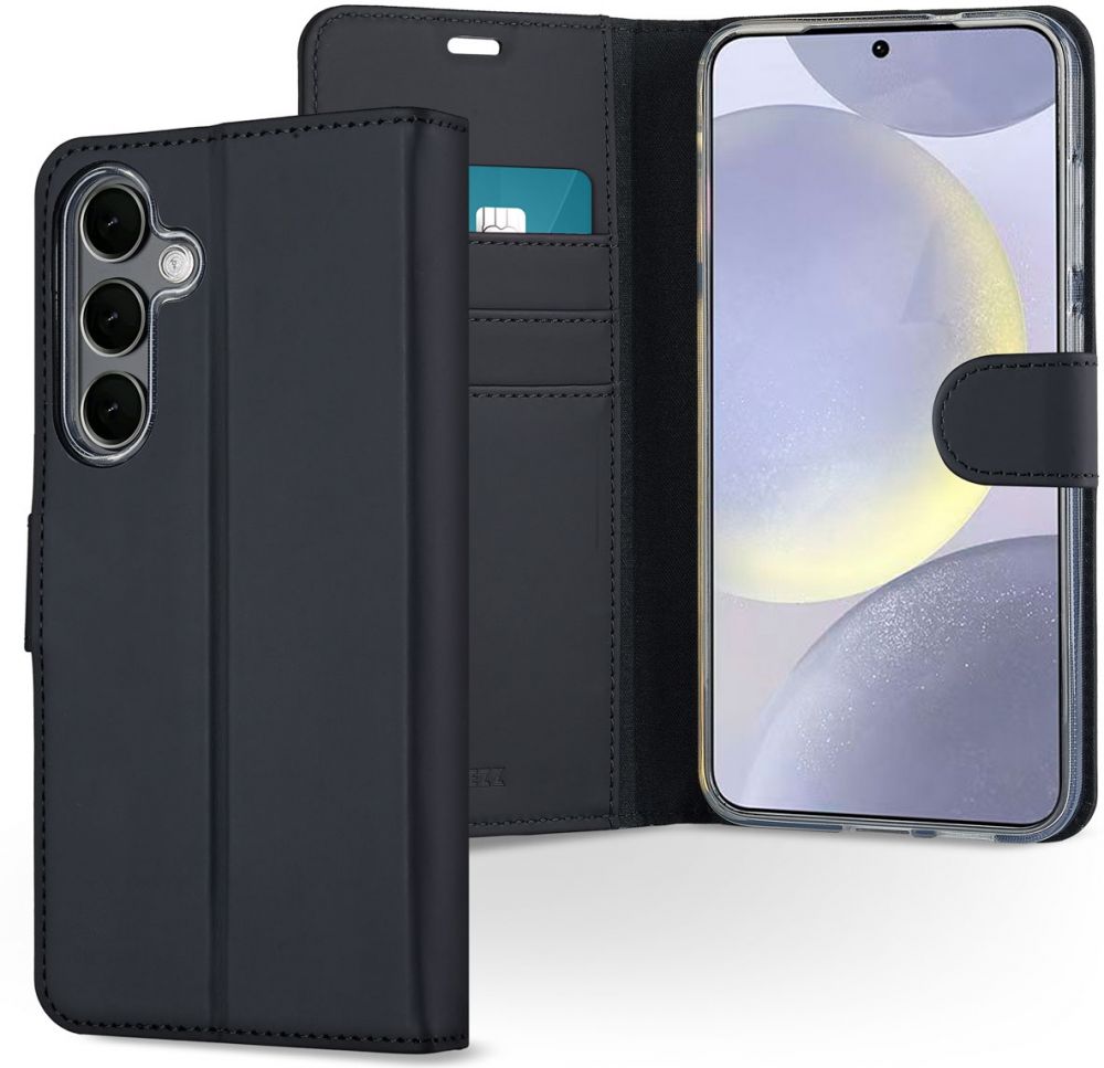 Accezz Wallet Softcase Bookcase Samsung Galaxy S25 Plus - Zwart