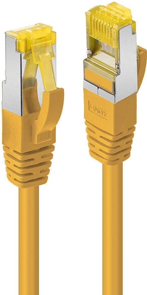 LINDY Patchkabel Cat6A RJ45 S/FTP Cat7 LSZH Kabel gelb 15m