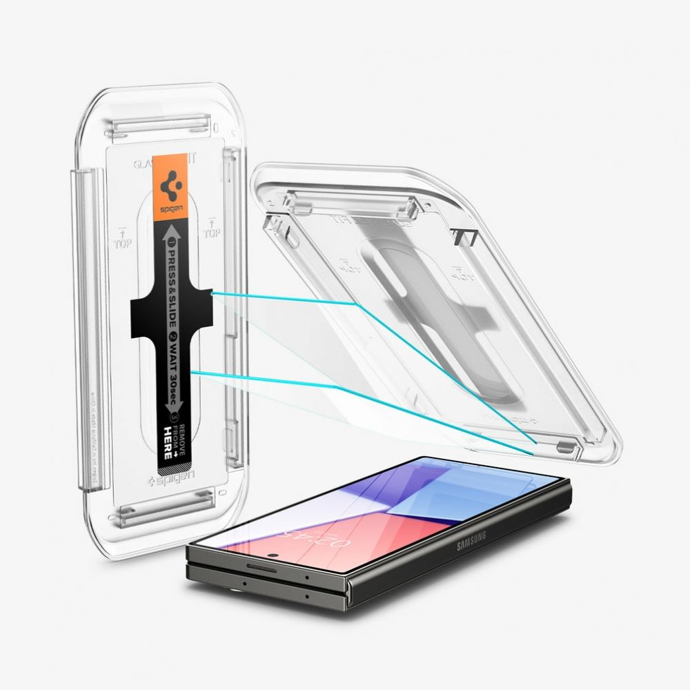 Spigen GLAS.tR EZ Fit - Schermbeschermer voor mobiele telefoon