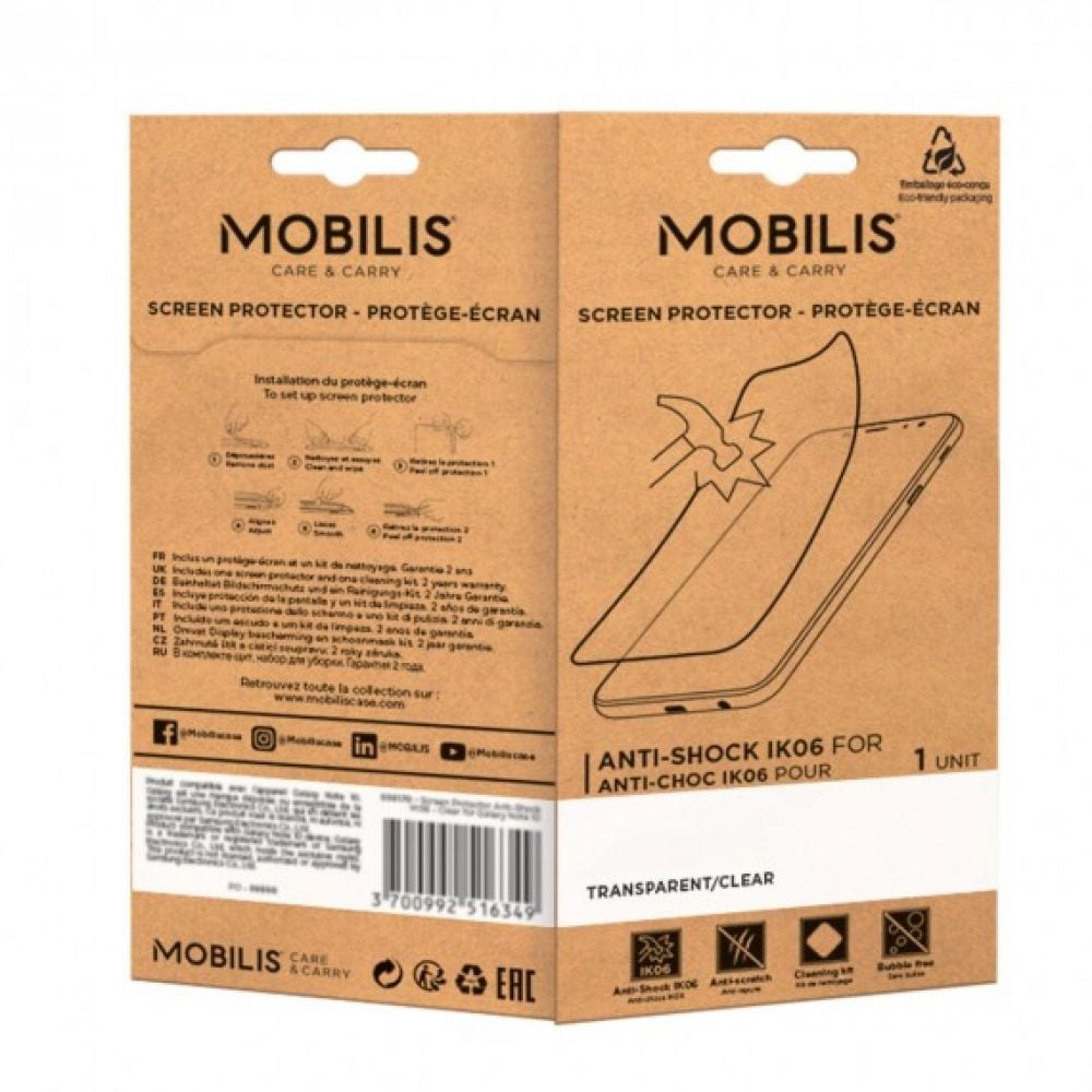 Mobilis Screen Protector Anti-Shock IK06 - Clear Zebra TC15