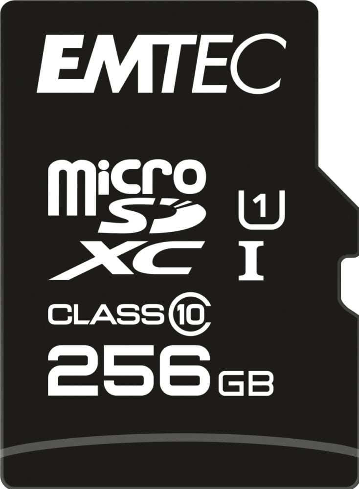 EMTEC MicroSD Card 256GB SDXC CL.10 Gold +