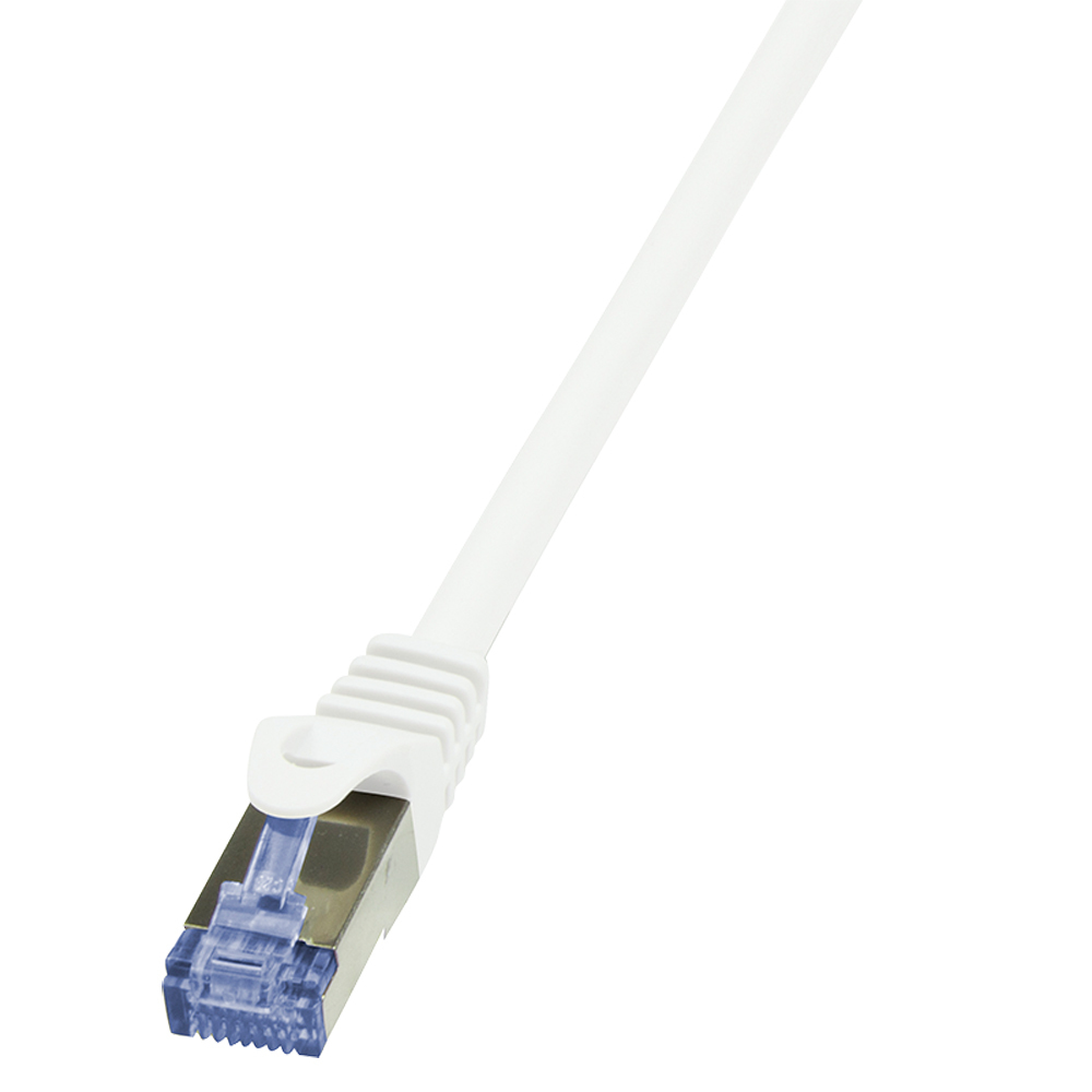 Logilink Patchkabel CAT6A S/FTP AWG26 PIMF 0,50m weiß