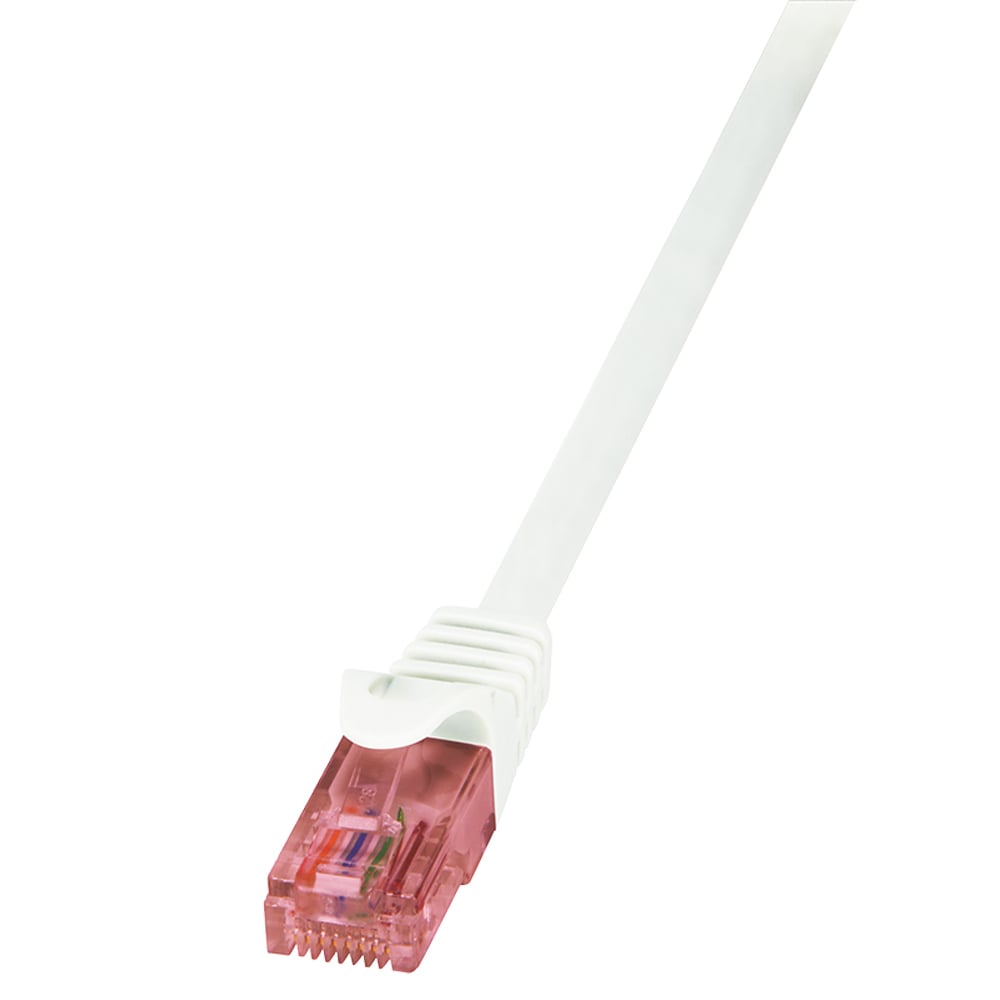 Logilink Patchkabel CAT6 U/UTP AWG26 15,00m weiß Primeline