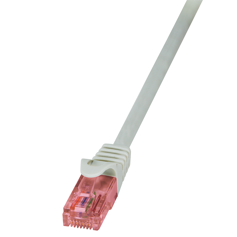 Logilink Patchkabel RJ45 U/UTP Cat6 1.00m grijs Primeline