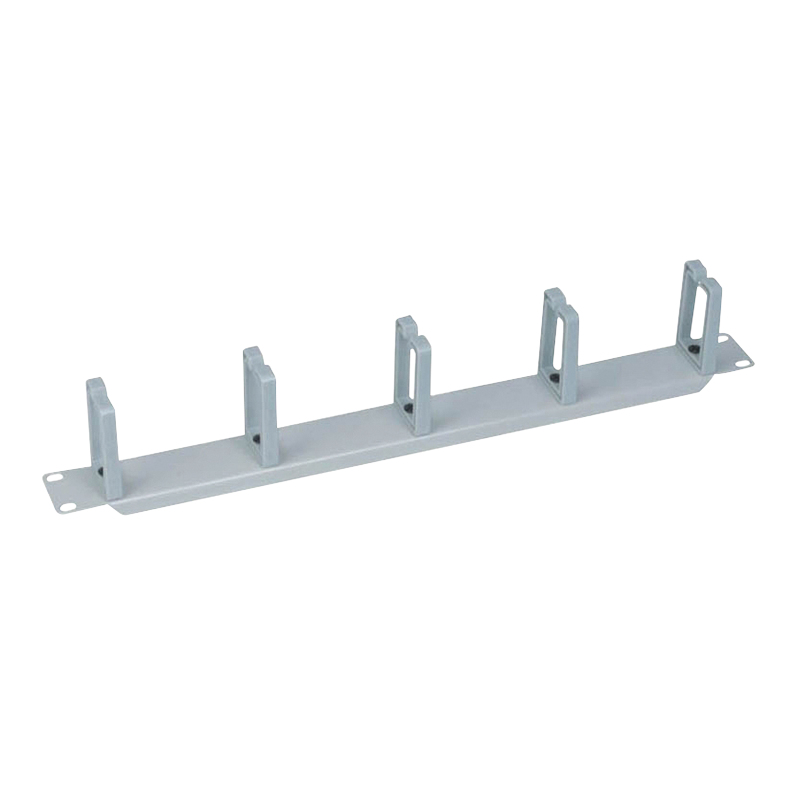 Logilink Kabel management panel 19" 1HE, 5 Plastikringe, grijs