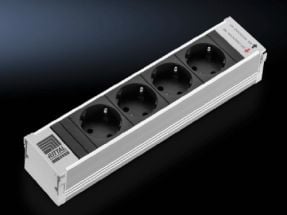 Steckdosenmodul Rittal PSM 4x Schu.ko L250mm zwart