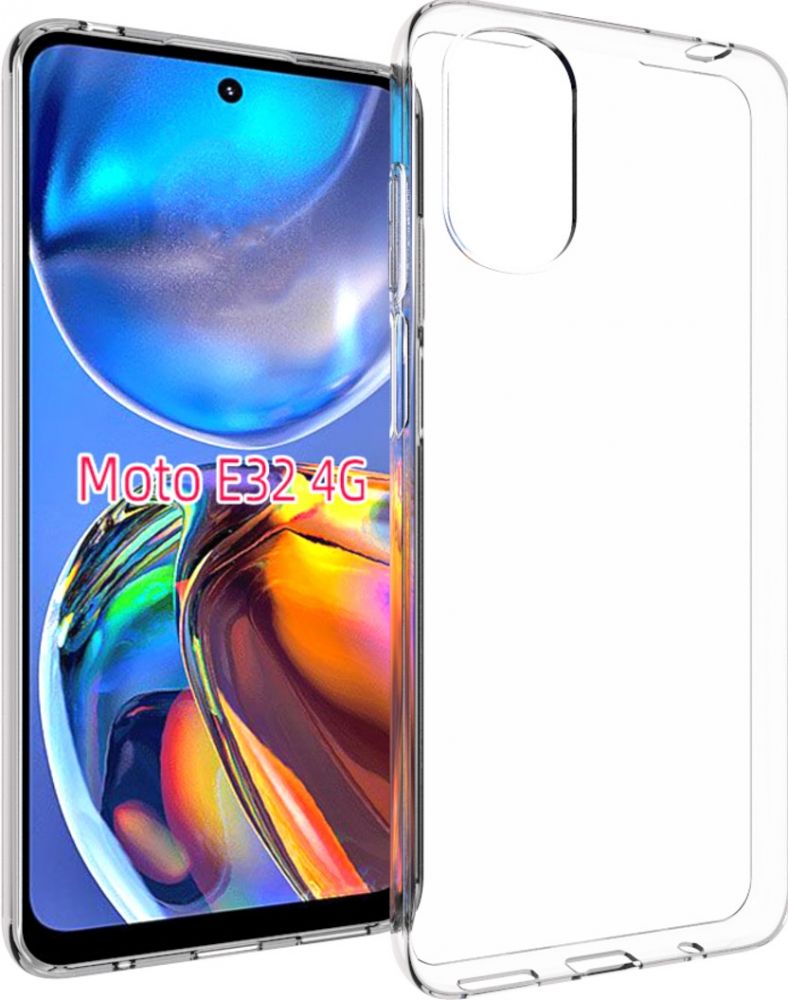Accezz Clear Backcover Motorola Moto E32 / E32s - Transparant