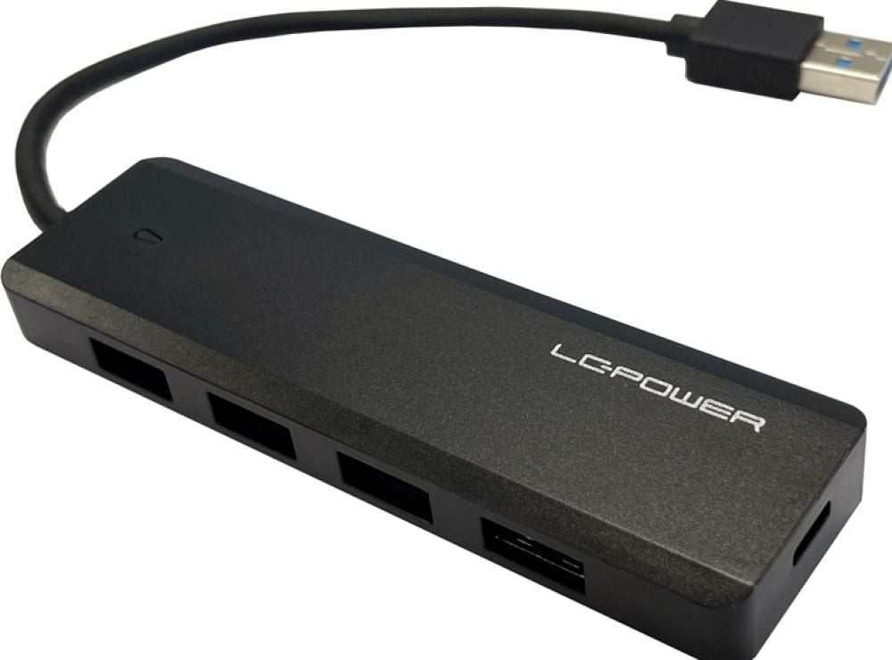 USB-Hub LC-Power 4x USB-A 3.2 + Ladefunktion