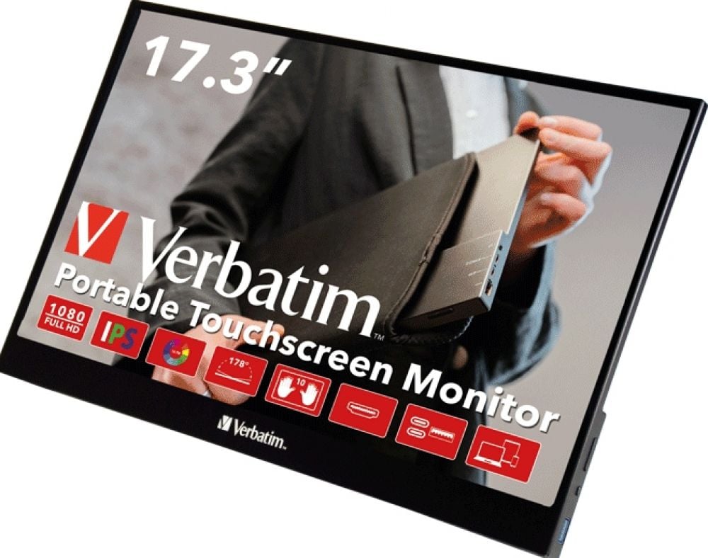Verbatim PMT-17 - 17.3" Portable LED-monitor