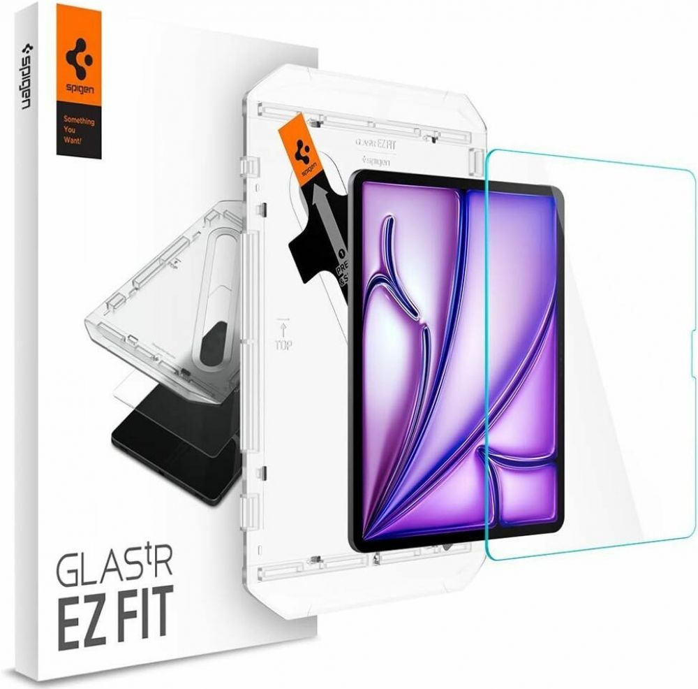 Spigen GLAS.tR EZ Fit - Schermbeschermer voor tablet