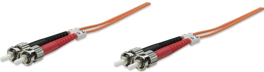 Intellinet LWL aansluitkabel ST/ST 2m Multimode OM2 oranje