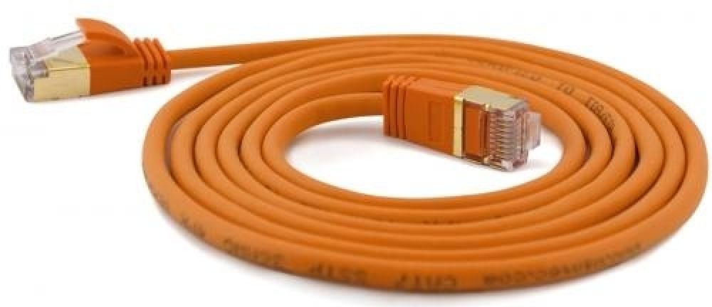 Wantec Patchkabel SSTP CAT7 Ste. CAT6a d=4mm 2,00m oranje